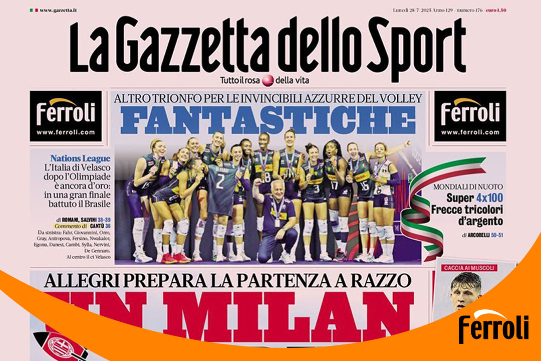 GA黄金甲强势登陆《米兰体育报》头版！